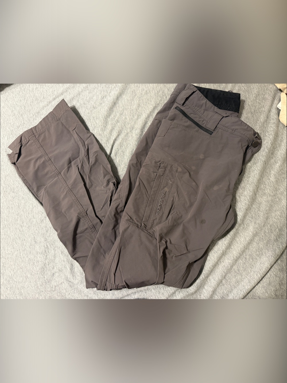 Men's Truewerk Cargo Work Pants in Dark Grey 30W32L